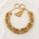 Handcrafted Jewelry Golden Ghungroo Beaded Necklace